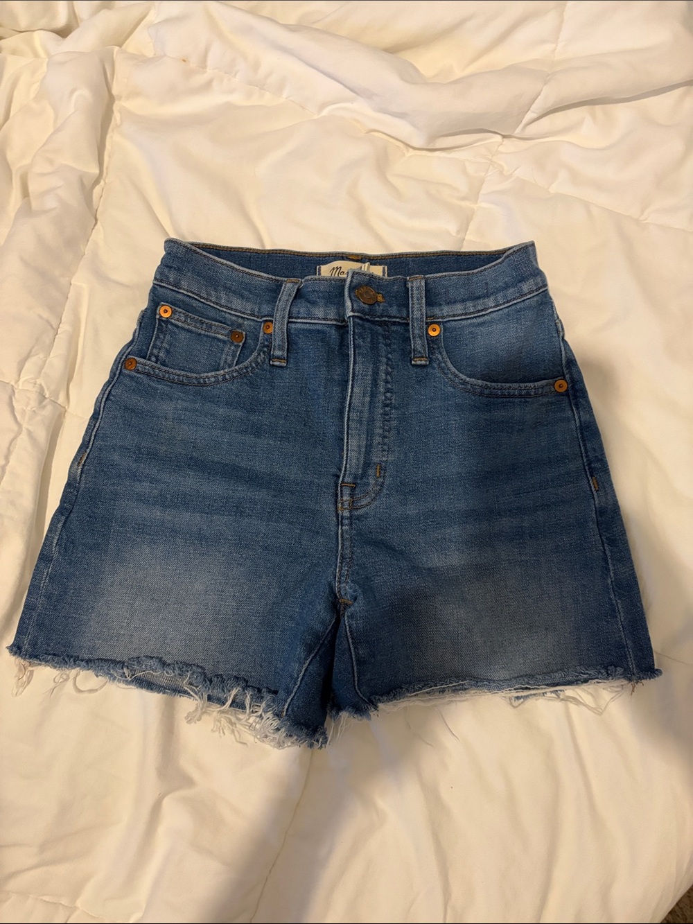 Madewell High-Rise Blue Denim Women's Shorts - Unbranded